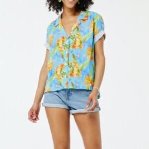 Roller Rabbit Tropical Shirt L New Caprice Edwina